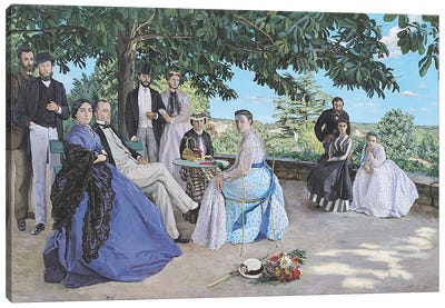Family reunion, 1867  Canvas Art Print