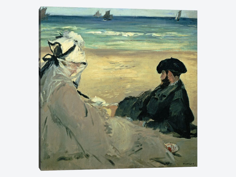 On the Beach, 1873  1-piece Art Print