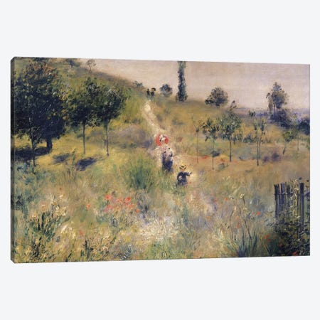 The Path through the Long Grass, c.1875  Canvas Print #BMN439} by Pierre Auguste Renoir Canvas Print