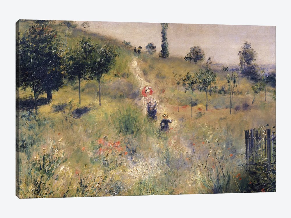 The Path through the Long Grass, c.1875  by Pierre Auguste Renoir 1-piece Canvas Artwork