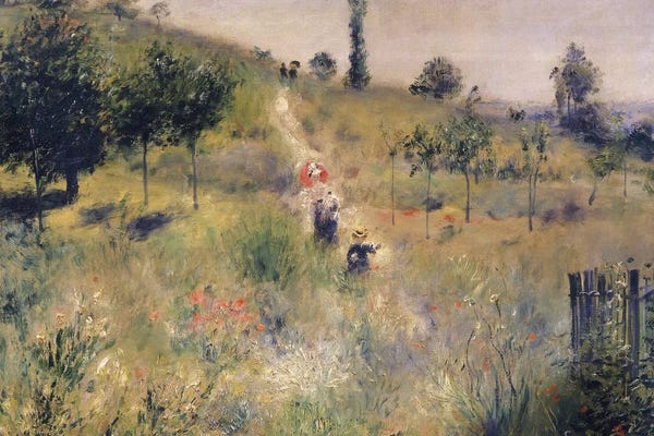 Impressionism: The Path through the Long Grass, c.1875  by Pierre-Auguste Renoir