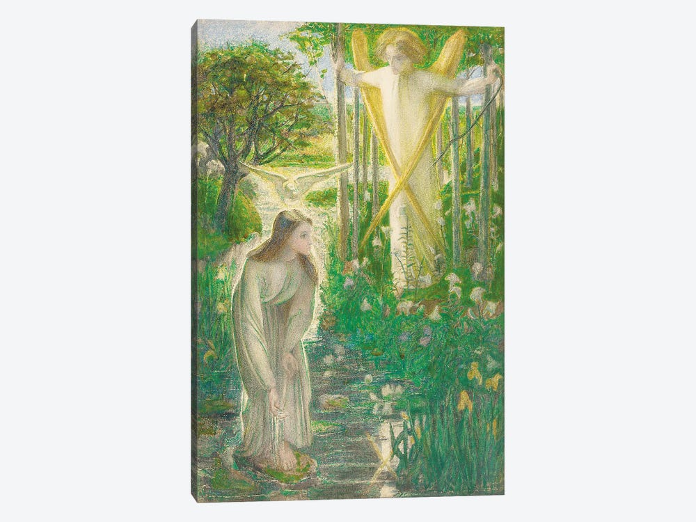 The Annunciation, 1855  by Dante Gabriel Charles Rossetti 1-piece Canvas Artwork