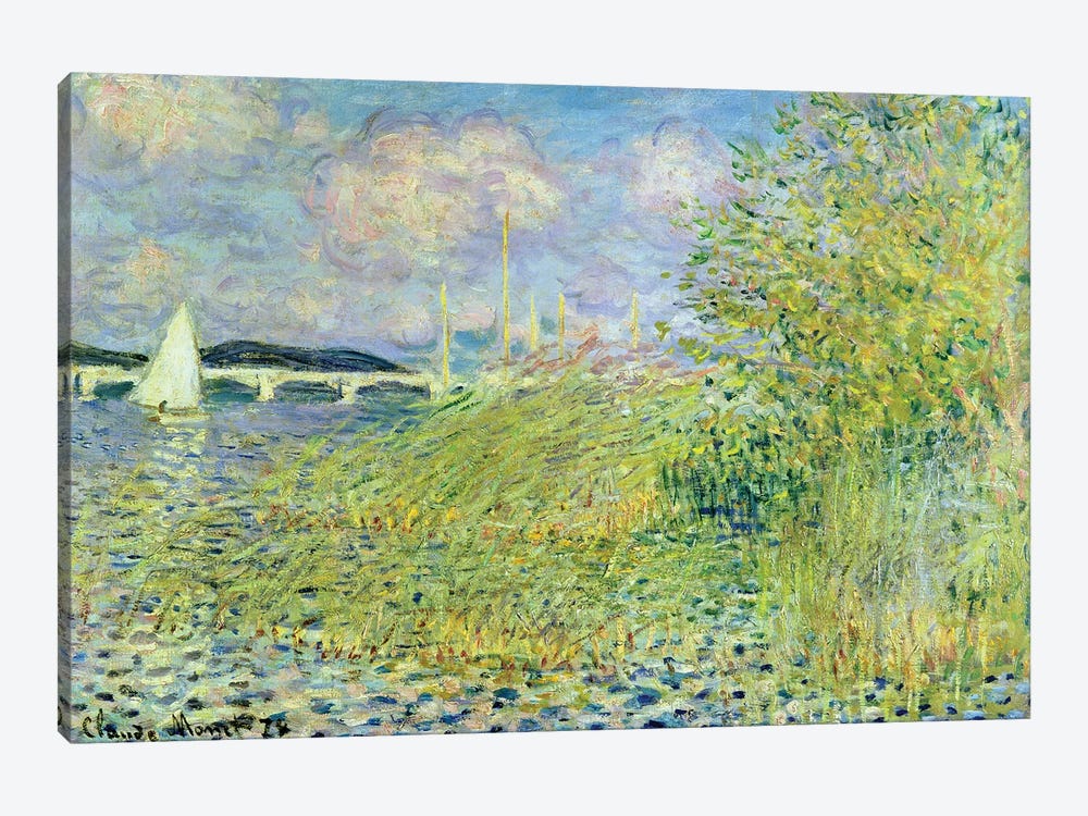 The Seine at Chatou near Argenteuil, 1878 by Claude Monet 1-piece Canvas Artwork