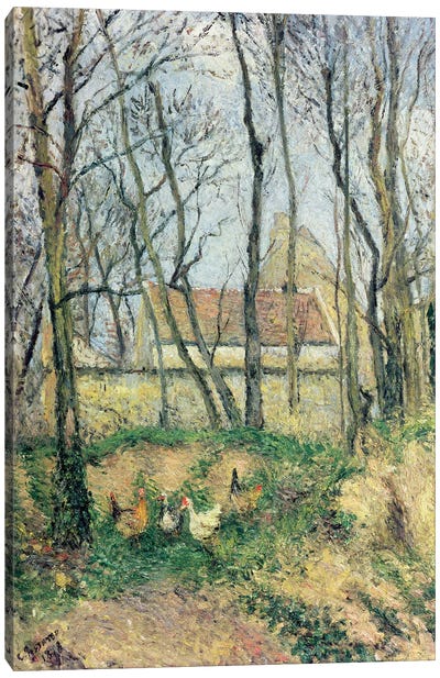 The Path of the Wretched, 1878 Canvas Art Print - Camille Pissarro