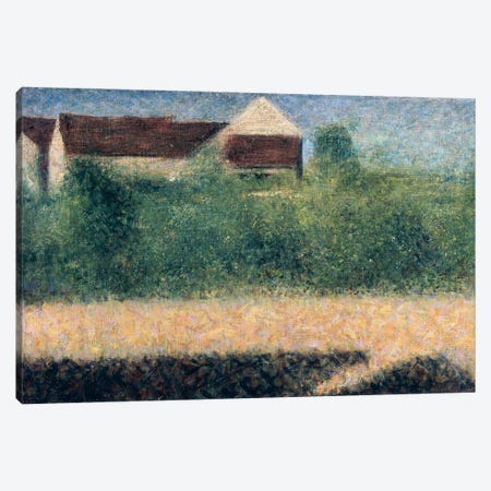 Houses and Gardens Canvas Print #BMN4431} by Georges Seurat Canvas Print
