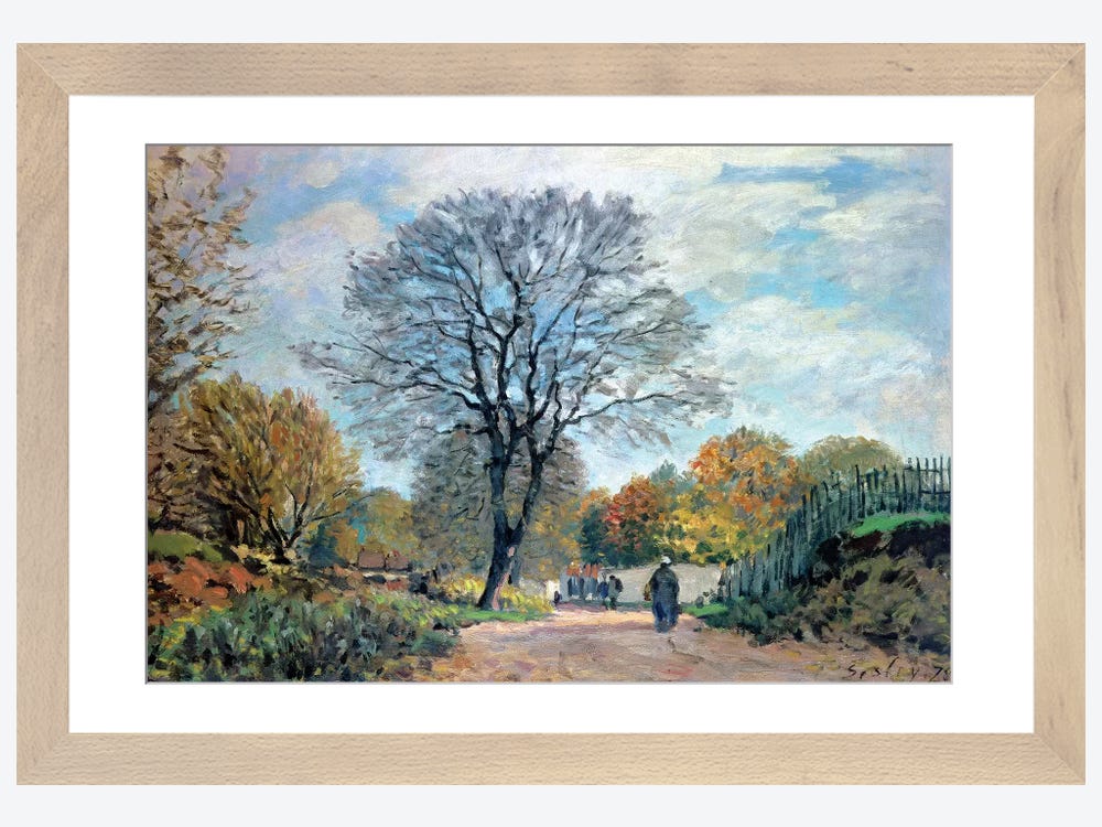 The Road from Saint-Germain to Marly Tote Bag by Alfred Sisley - Pixels