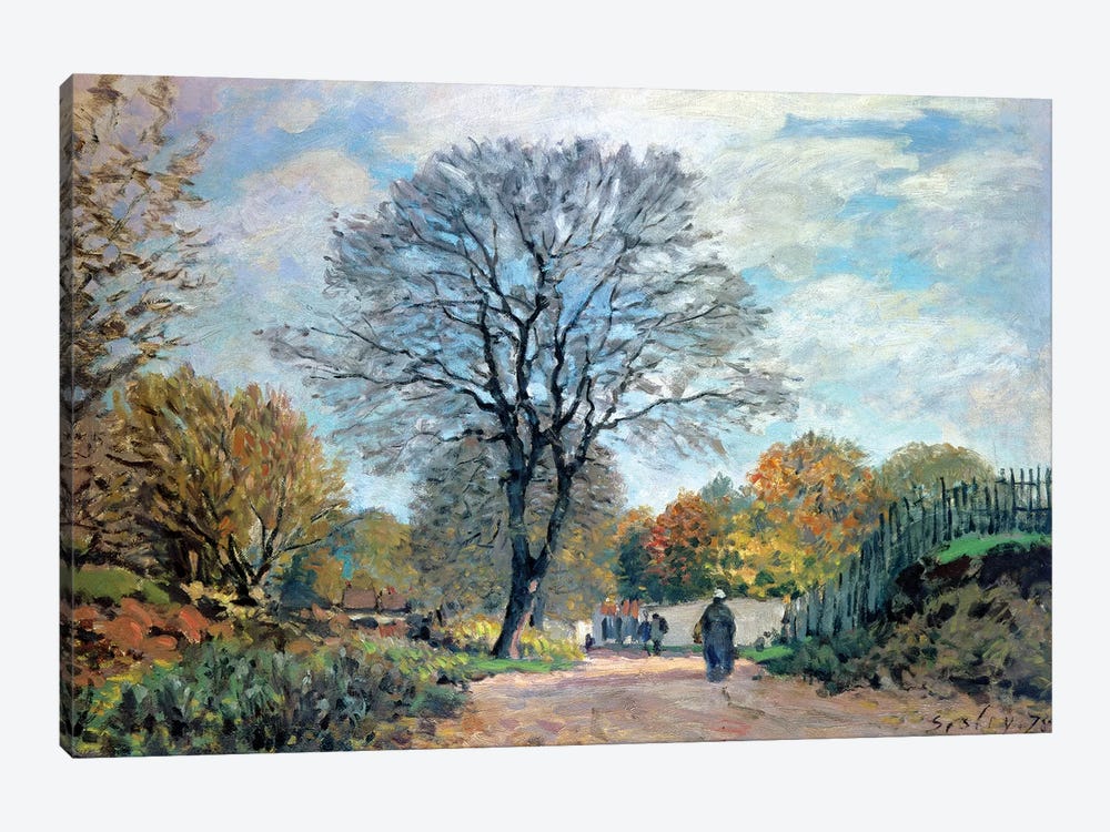 A Road in Seine-et-Marne, 1878 by Alfred Sisley 1-piece Art Print