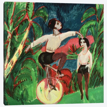 Unicycle Rider, 1911  Canvas Print #BMN4439} by Ernst Ludwig Kirchner Canvas Art Print