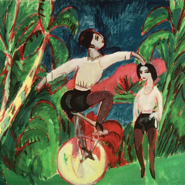 Ernst Ludwig Kirchner: Unicycle Rider, 1911  by Ernst Ludwig Kirchner