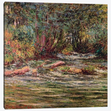 The River Epte at Giverny, 1884 Canvas Print #BMN4440} by Claude Monet Canvas Art