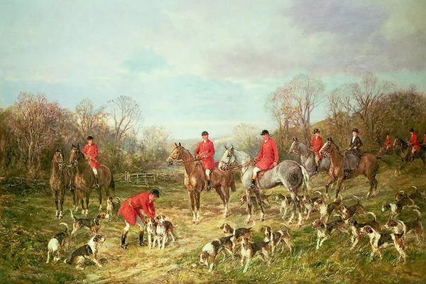 By Land: The Meet by Heywood Hardy