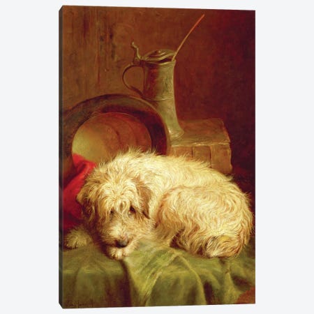 A Terrier Canvas Print #BMN4467} by John Fitz Marshall Art Print