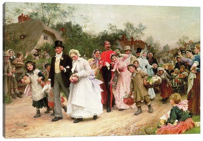 The Village Wedding, 1883  Canvas Art Print