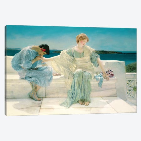 Ask me no more, 1906  Canvas Print #BMN4480} by Sir Lawrence Alma-Tadema Canvas Artwork