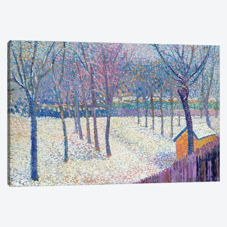 The Orchard under the Snow  Canvas Print #BMN4512} by Hippolyte Petitjean Canvas Art
