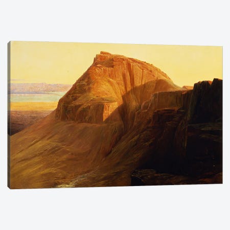 Masada or Sebbeh on the Dead Sea, 1858  Canvas Print #BMN4539} by Edward Lear Canvas Art