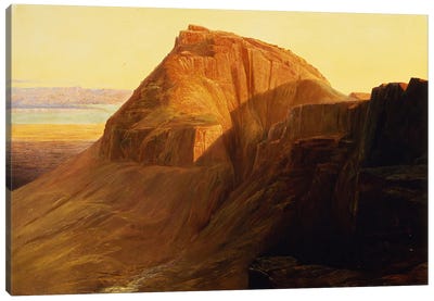 Masada or Sebbeh on the Dead Sea, 1858  Canvas Art Print