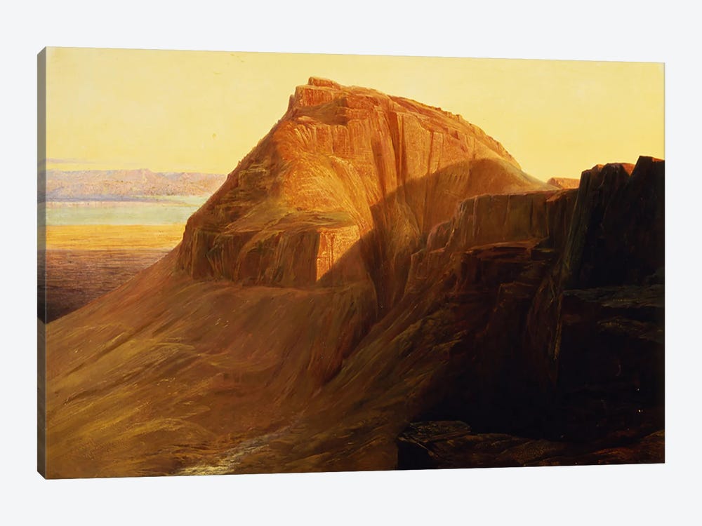 Masada or Sebbeh on the Dead Sea, 1858  1-piece Canvas Art Print