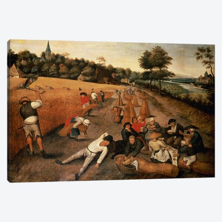 Harvesters' Lunch Canvas Print #BMN4552} by Pieter Brueghel the Younger Canvas Art