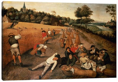 Harvesters' Lunch Canvas Art Print