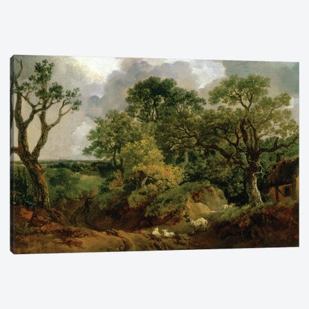 Wooded Landscape Canvas Print #BMN4557} by Thomas Gainsborough Canvas Print