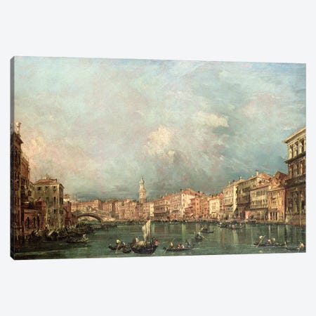 The Grand Canal, Venice Canvas Print #BMN4580} by Francesco Guardi Canvas Print