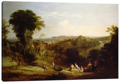 Villa of Lucullus at Misenum in the Bay of Naples  Canvas Art Print