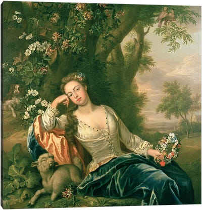 Portrait of Henrietta, Duchess of Bolton  Canvas Art Print