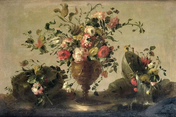 Mixed Flowers in a Gilt Goblet