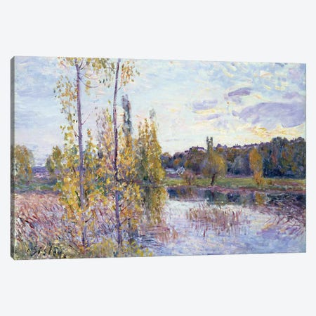 The Lake at Chevreuil Canvas Print #BMN4602} by Alfred Sisley Canvas Art