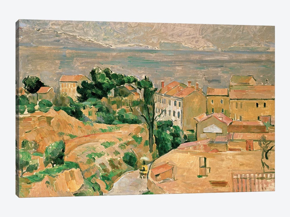 View of L'Estaque by Paul Cezanne 1-piece Canvas Artwork