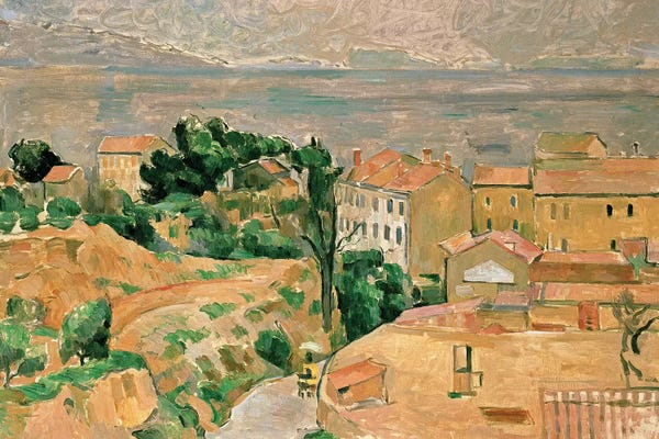 Post-Impressionism: View of L'Estaque by Paul Cezanne