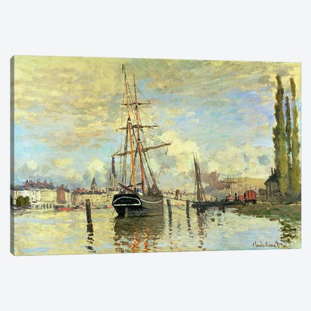 The Seine at Rouen, 1872  Canvas Print #BMN4613} by Claude Monet Art Print