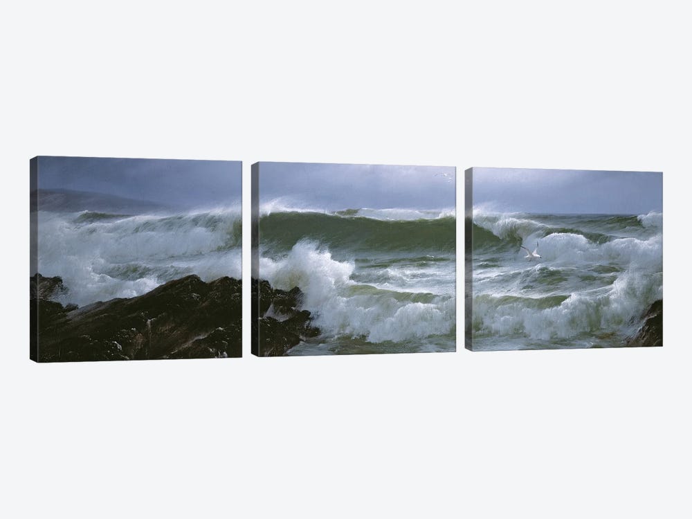 Rough Sea  by David James 3-piece Art Print