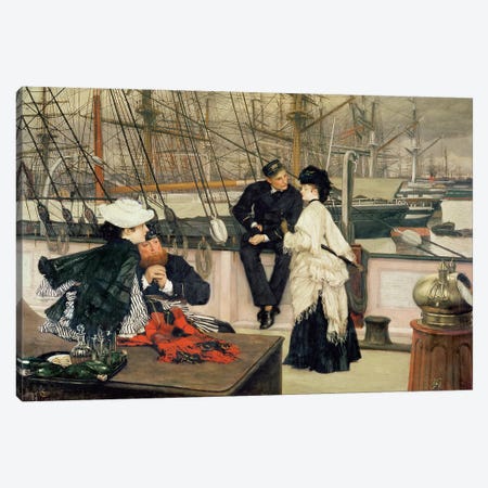 The Captain and the Mate, 1873  Canvas Print #BMN462} by James Jacques Joseph Tissot Canvas Wall Art