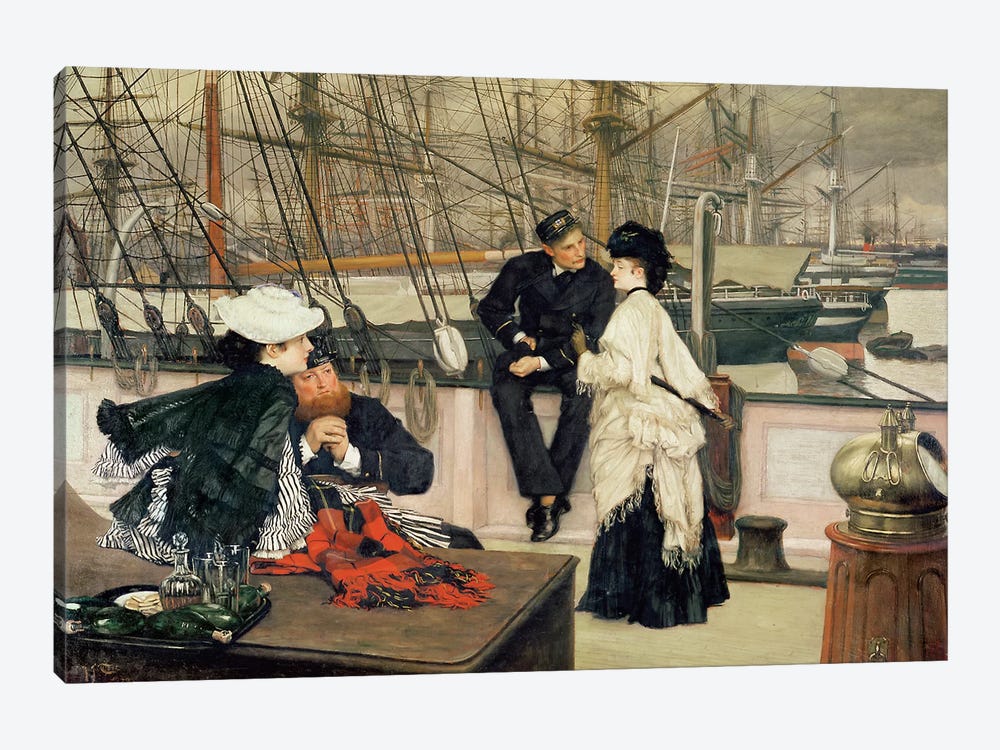 The Captain and the Mate, 1873  by James Jacques Joseph Tissot 1-piece Canvas Wall Art