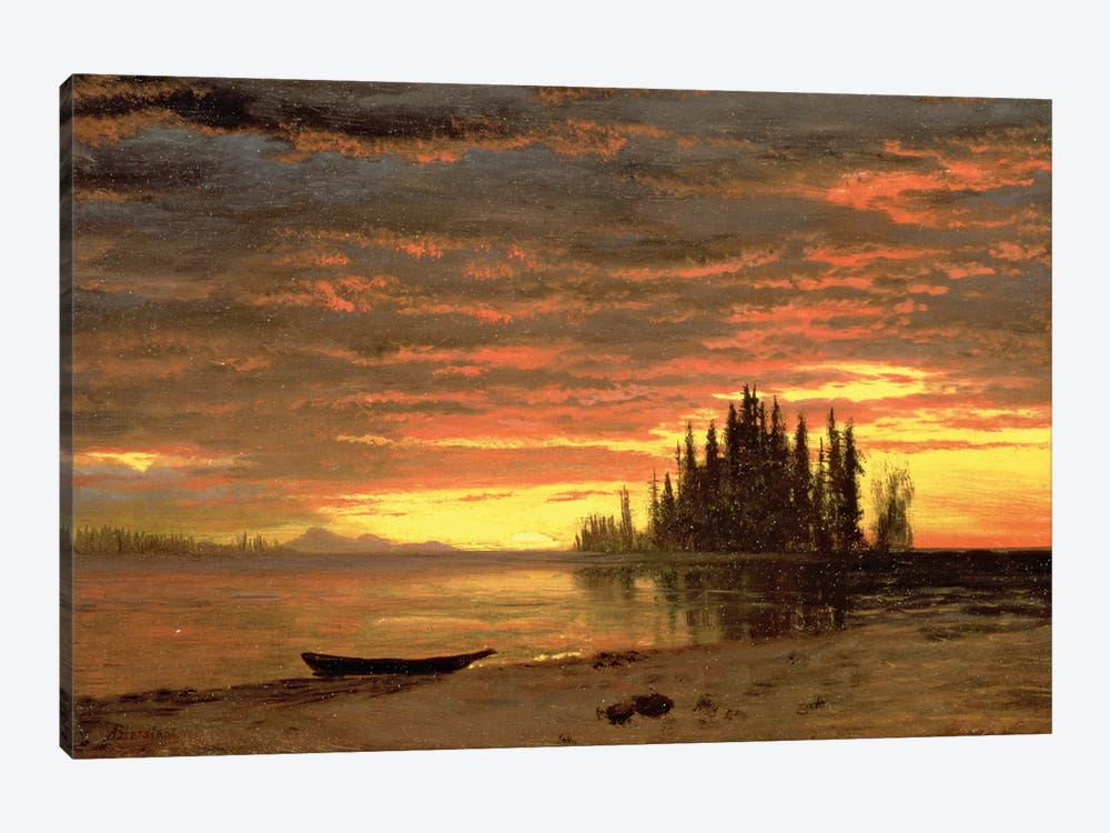 California Sunset  by Albert Bierstadt 1-piece Canvas Artwork