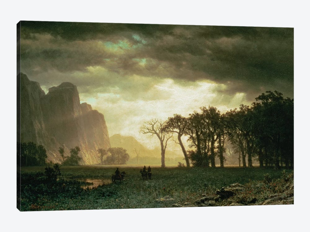 Passing Storm in Yosemite, 1865  by Albert Bierstadt 1-piece Canvas Art Print