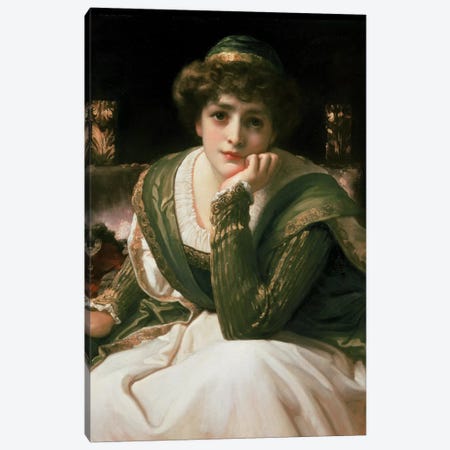Desdemona  Canvas Print #BMN463} by Frederic Leighton Canvas Artwork