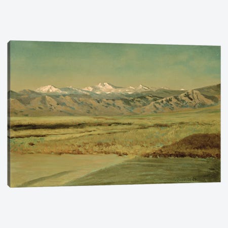 The Grand Tetons, Wyoming  Canvas Print #BMN4640} by Albert Bierstadt Canvas Wall Art