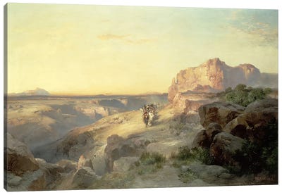 Red Rock Trail, South Utah, 1913  Canvas Art Print - Thomas Moran