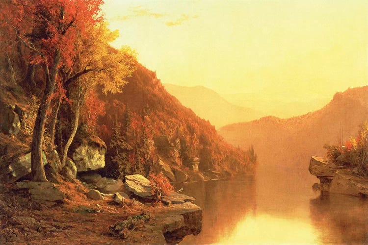 Shawanagunk Mountains, Autumn, 1863  by Jervis McEntee wall art