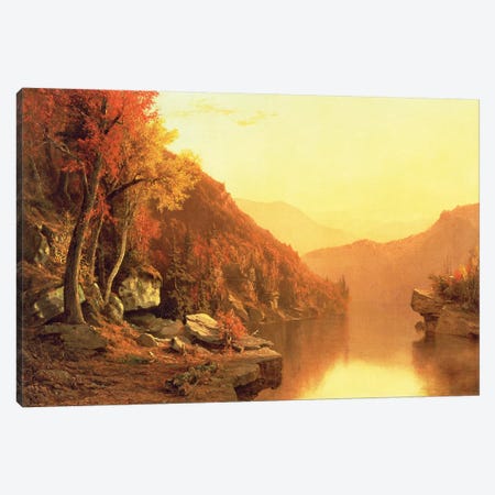 Shawanagunk Mountains, Autumn, 1863  Canvas Print #BMN4659} by Jervis McEntee Canvas Print