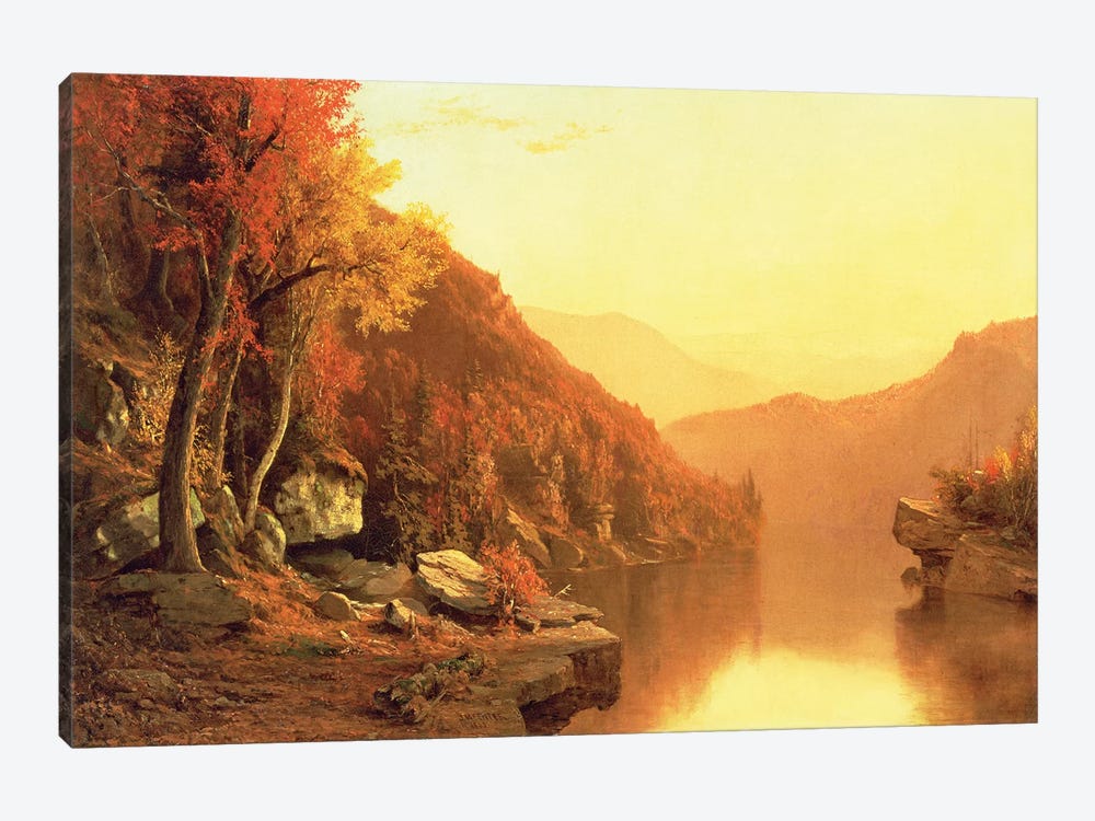 Shawanagunk Mountains, Autumn, 1863  by Jervis McEntee 1-piece Canvas Art Print