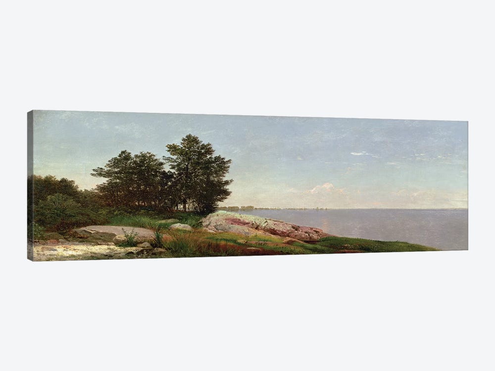 Long Island Sound at Darien  by John Frederick Kensett 1-piece Canvas Art Print