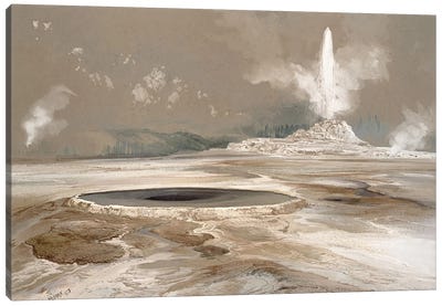 Morning Glory Pool, 1873  Canvas Art Print