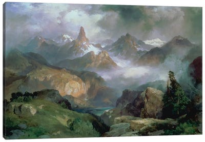 Index Peak, Yellowstone National Park, 1914  Canvas Art Print