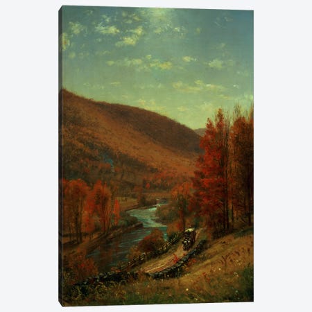 A Road Through Belvedere, Vermont  Canvas Print #BMN4667} by Thomas Worthington Whittredge Canvas Print