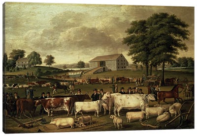 A Pennsylvania Country Fair, 1824  Canvas Art Print