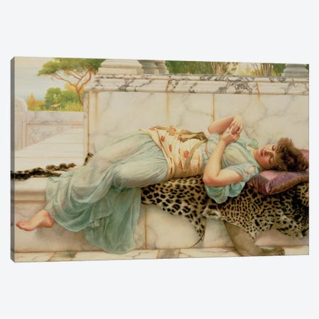 The Betrothed, 1892  Canvas Print #BMN466} by John William Godward Canvas Print